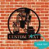Metal Wall Art Sign Personalized Cleaning Service Custom Name Housekeeping Decor Contemporary