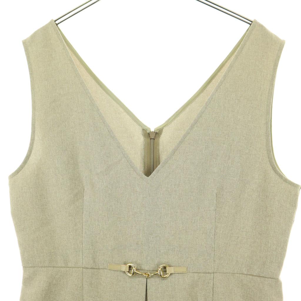 Schönheitsprodukte dreiviertel in Japan hergestellt Ärmelloses Jumperkleid M Beige Damen Gebraucht