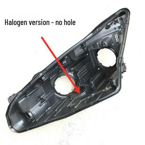 Black Headlight Rear Shell for 2014-2017 Buick Envision, Compatible with High and Low Configurations