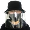 Bucket Hat Beach Sun Hat Fisherman Cap With Detachable Clear Facial Cover Hat