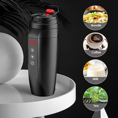 450ML 12V Car Coffee Maker Portable Pot Mug Heating Cup Travel Kettle Stainless