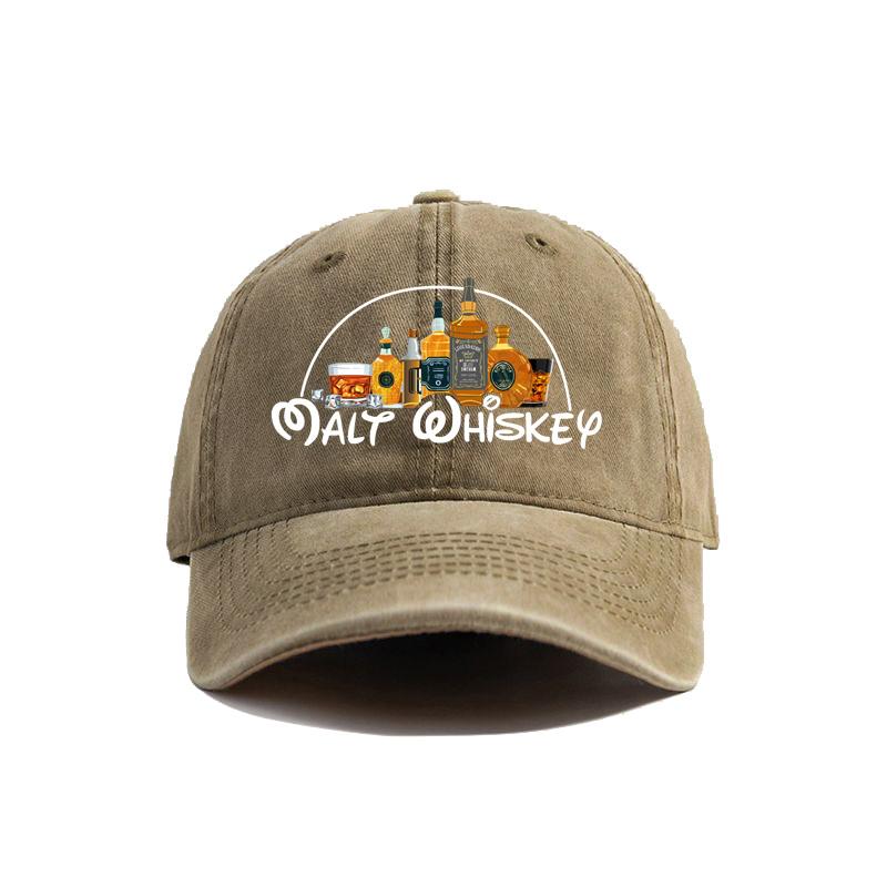 Cap Distresseded Hats Cap Men Vintage Outdoor Use Summer Adjustable Fun Alcohol Drunk Baseball Caps Hat Latest Malt Whiskey