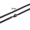 Cuban Link Chain Necklace for Men Women,3 To 7mm Stainless Steel Choker,Basic Jewelry Gift