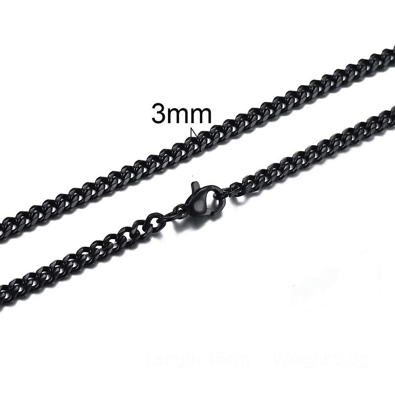 Cuban Link Chain Necklace for Men Women,3 To 7mm Stainless Steel Choker,Basic Jewelry Gift