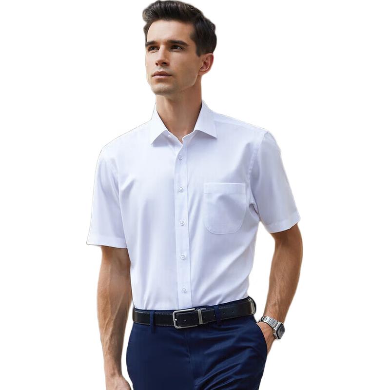 YOUNGOR Men s Summer Casual Business Short-Sleeve Shirt 44