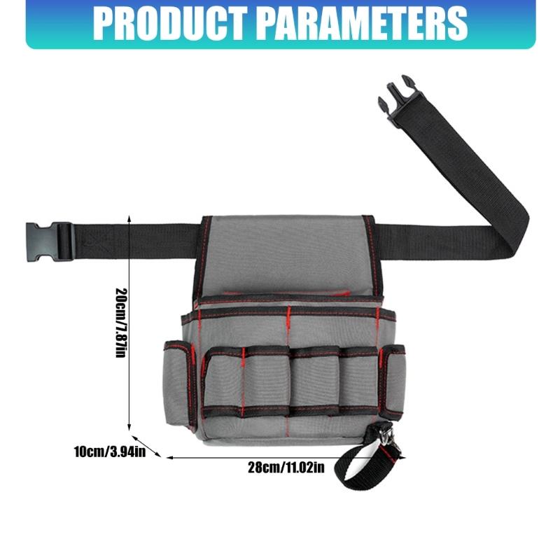 Multifunctional Storage Bag Waterproof Waist Pack Hardware Repair Tool Pocket Wrench Pliers Electrician Household Belt