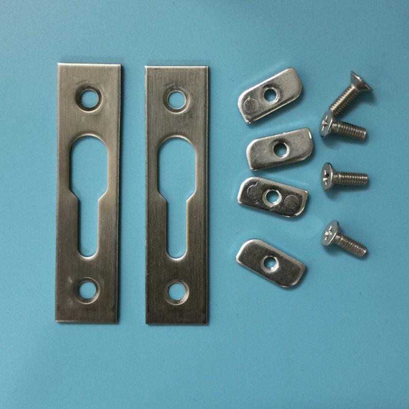 304 Stainless Steel Adjustable Lock Hook for Sliding Door & Window - Single/Double Lock Point Accessory