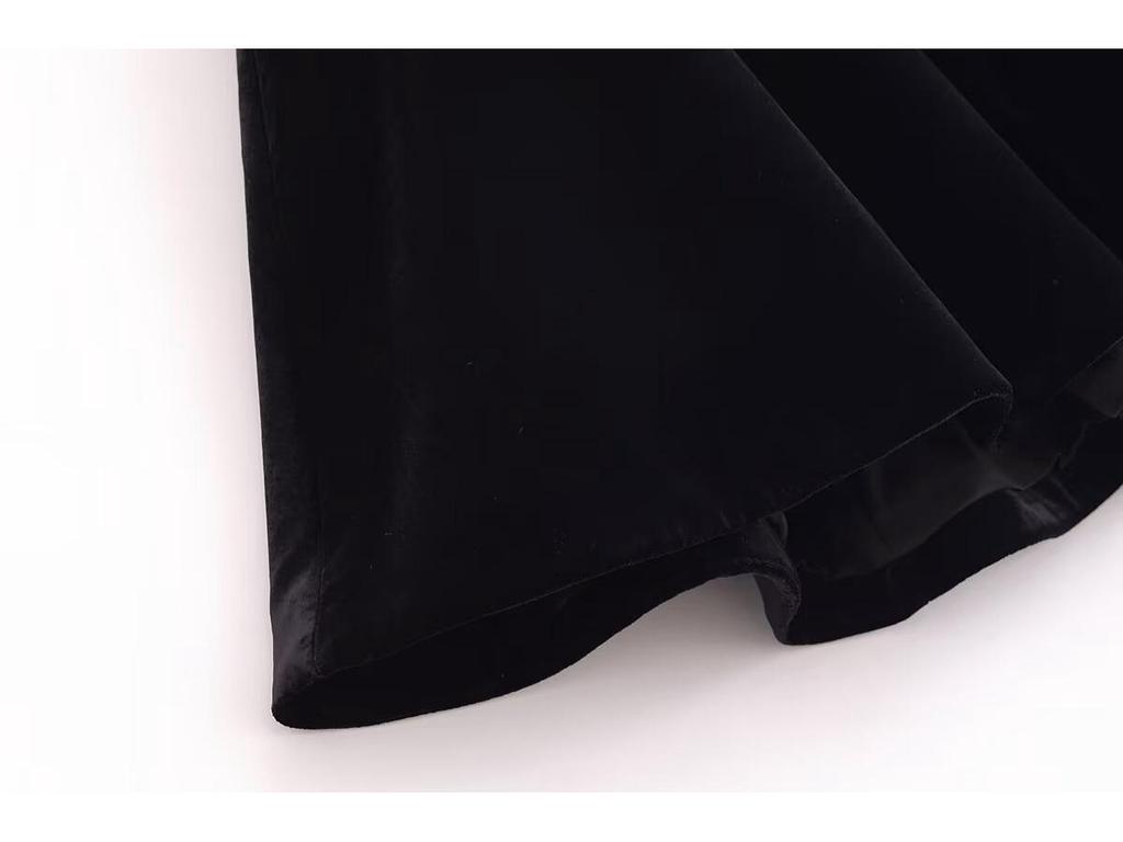 2024 Winter Women's European & American Style Velvet Cloak Coat