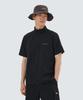 SNOWPEAK APPAREL Quick-Dry Half-Zip Short-Sleeve T-Shirt (S25Mmtzt12) Black