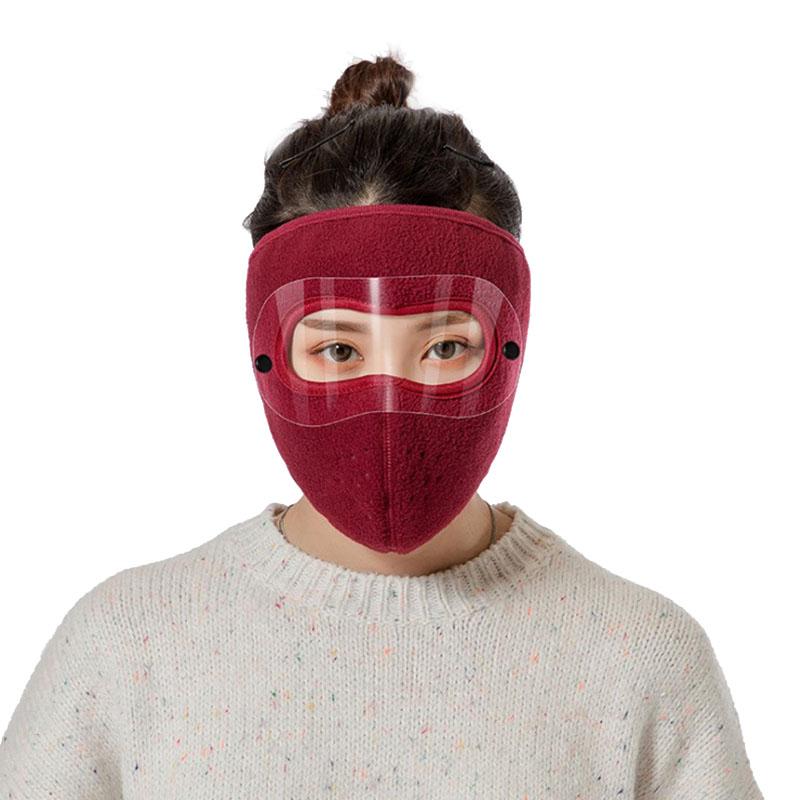 Outdoor Winter Warm Full Mask Cyklistická Větruodolná odnímatelná maska na brýle