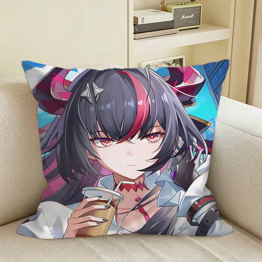 NTE Game S-Shinku Neverness to Everness  Square Sofa Pillow Cover Solid Color Living Room Home Decor Cushion Case
