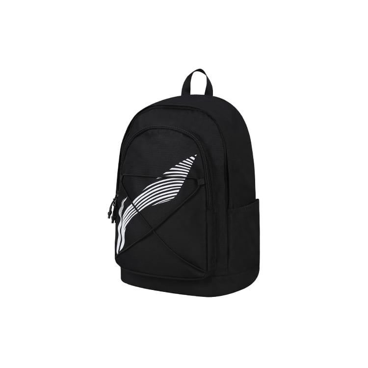 Li Ning Polyester Backpack Regular Unisex Black YBST181-1