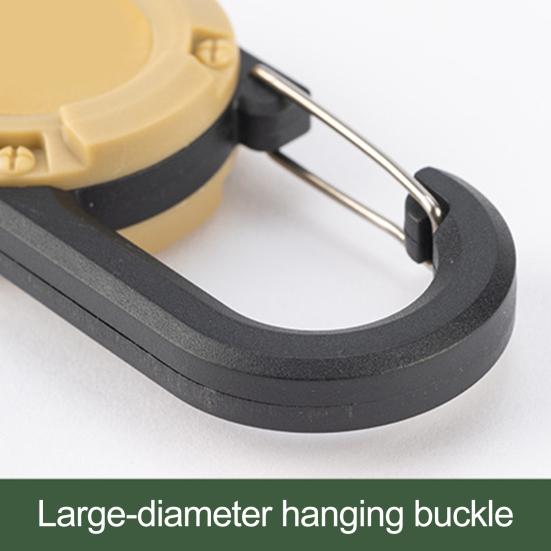 Fly Fishing Retractor Badge Reel with Wire Rope Multipurpose 360-Degree Rotation