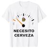 Mens Casual Tshirt NECESITO CERVEZA Print Men Tshirts Short Sleeve Tee Top Clothes for Summer Drinking Beer  T Shirt Tops