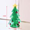 Acrylic Christmas Tree Ornament Display DIY Clear Xmas Decoration Tabletop Centerpiece