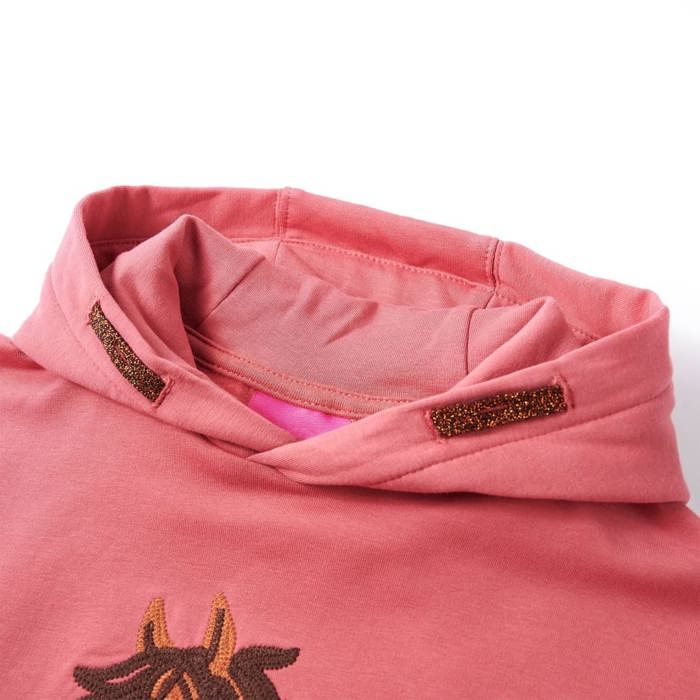 Old Pink Hooded Sweatshirt for Children 92/104/116/128/140