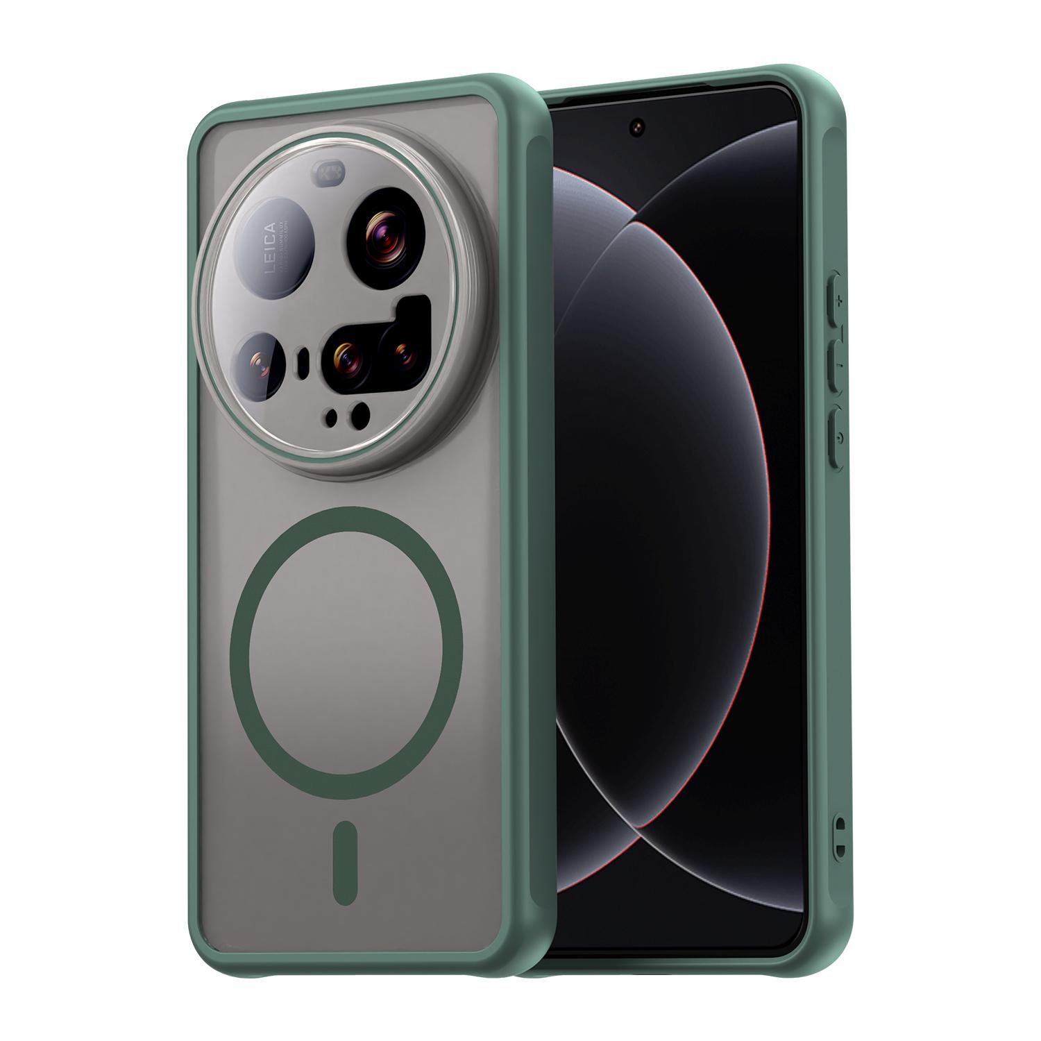 

Xiaomi Mi 15 Ultra Phone Case,Magnetic Shockproof Phone Case,Bumper Hybrid Cover for Xiaomi Mi 15 Ultra зелений