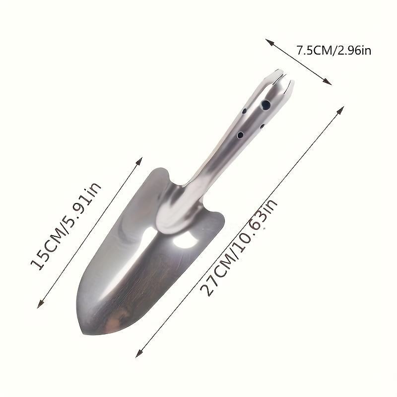 1 Piece of Thickened Stainless Steel One-Piece Molding Ultra Durable Stainless Steel Gardening Shovel, Garden Shovel, Gardening
