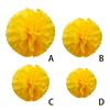 1pcs Set 7.8inch Yellow Paper Hanging Flowers For Birthday Party Paper Flowers Decorations Pom Pom Paper