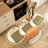 Bread Printed Kitchen Carpet Non-slip Rugs Cute Sushi Cartoon Entrance Doormat Washable Door Rugs Carpet Bathroom Home Decor