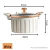 Wutuo Cocotte Multifonctionnelle en Fonte 8L à Micro-Pression