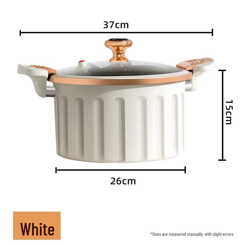 Wutuo Cocotte Multifonctionnelle en Fonte 8L à Micro-Pression