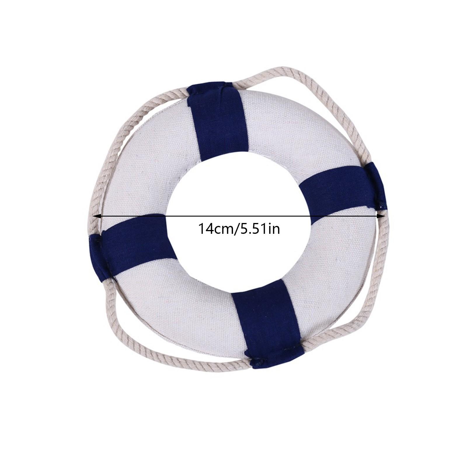 

2025 Mediterranean Wall Creative Decoration Lifebuoy Wall Hanging Wall Decor Foam Swimming Ring Hanging Lifebuoy Ornament One Size