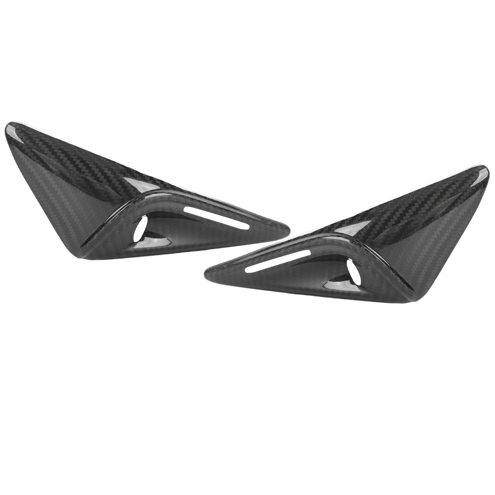 

2 шт. боковая крышка брызговика камеры вентиляционная крышка отделка углеродное волокно устойчивое к ультрафиолетовому излучению замена для Tesla Model S