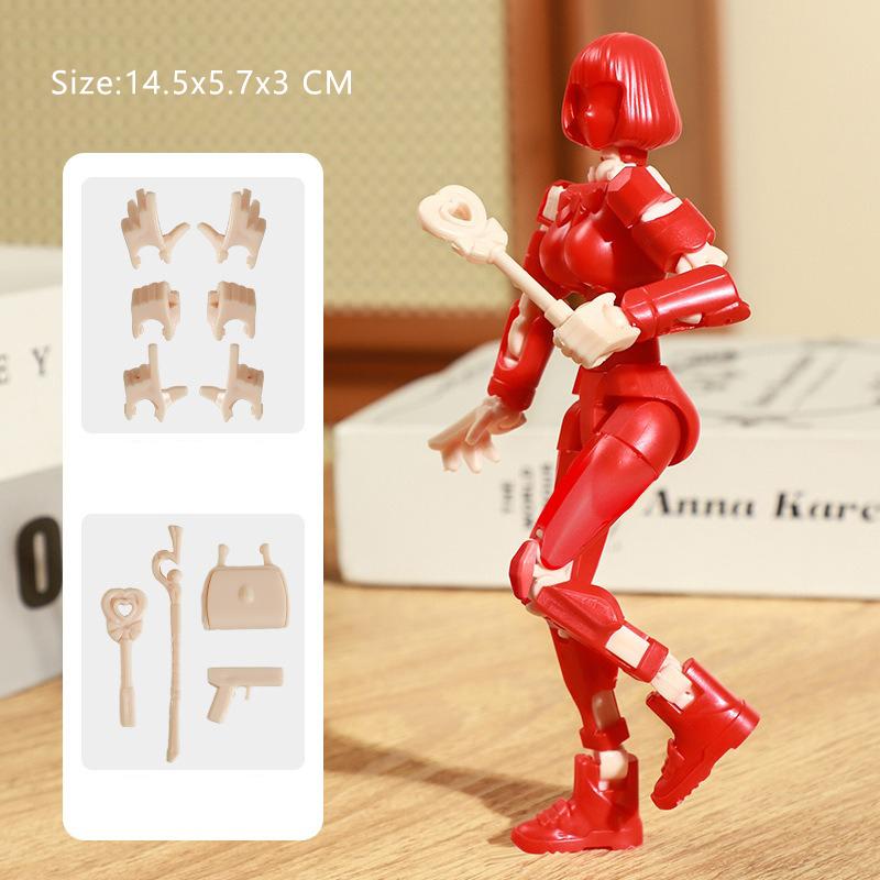 3D Printed Mannequin Dummy Magical Beauty Girl Action Figure Multi-Jointed Movable Shapeshift Robot Ornament For Kids Adult