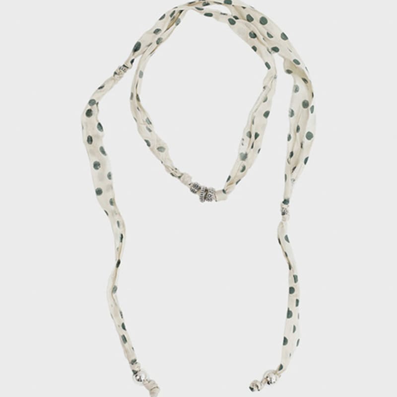 

NEGATIVETHREE Silk string necklace_Dot FREE