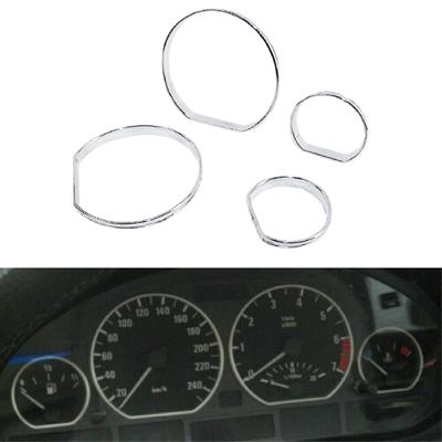 4ks Jemný rychloměr Korozi odolný lehké rámy Praktické kryty rychloměru do auta pro BMW E46