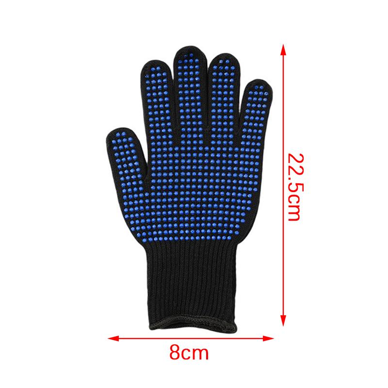 1Pc Double-Sided Hair Straightener Perm Curling Hairdressing Heat Resistant Finger Glove Hair Salon Tools Thermal Styling Gloves