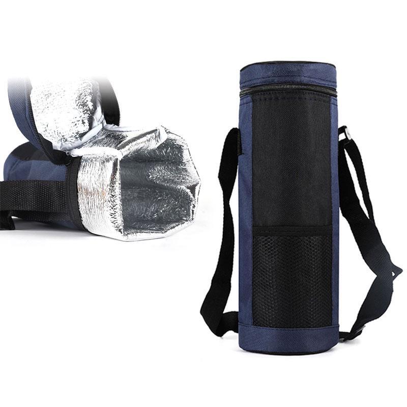1PC Water Bottle Round Insulation Cover Folding Ice Pack Hot Water Bottle Insulation Cover for Outdoor Picnic Trip