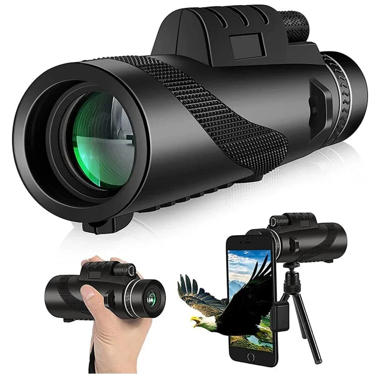 

1pcs Monoculars 40X60 Hd Monocular Long Range Zoom Bak4 Prism Telescope Outdoor Camping Hunting