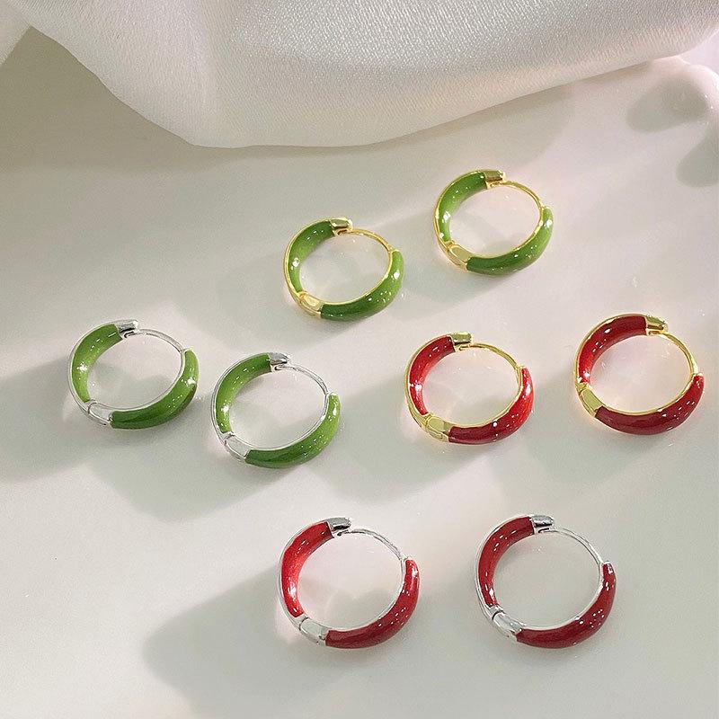 Glue-drop Asymmetric Ear Button for Women's Daily Commuting Versatile Light Luxury High-end Temperament Ear Decoration