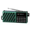 Portable FM Radio Receiver Solar Charging Rechargeable Pocket Digital Player LED Display USB TF Card Wireless Bluetooth Speaker