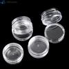 10pcs 2/3/5g Sample Clear Cream Jar Mini Cosmetic Bottles Containers Transparent Pot For Nail Arts Small Clear Can Tin For Balm