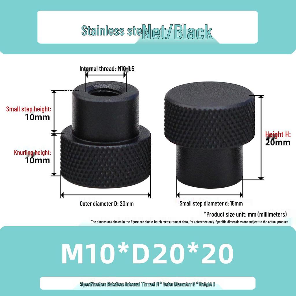 Hongkangming Stainless Steel Knurled Hand-Twist Nut for M3-M12.
