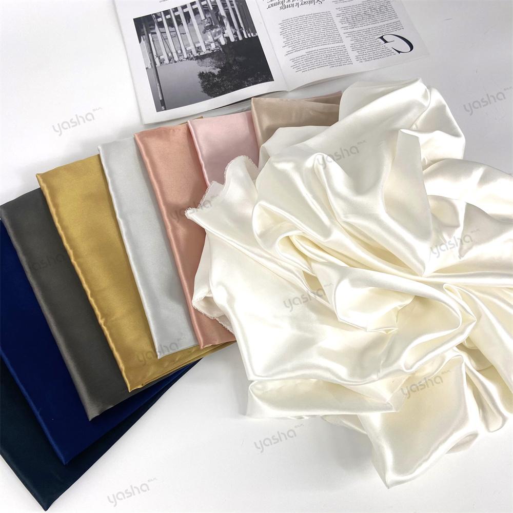 100% Pure 22Momme 6A Grade Mulberry Silk Silk Fabric Super Shinny Silk Fabric in Stock