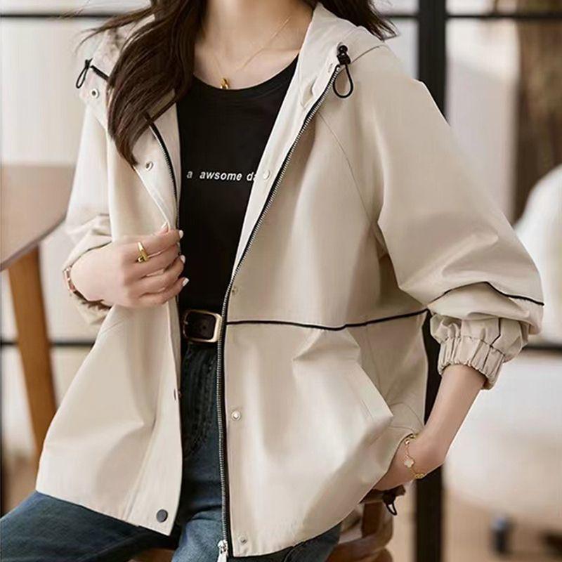Women's Petite Loose-Fit Trench Coat: Casual, Versatile Windbreaker for Spring & Autumn, 2025 Style