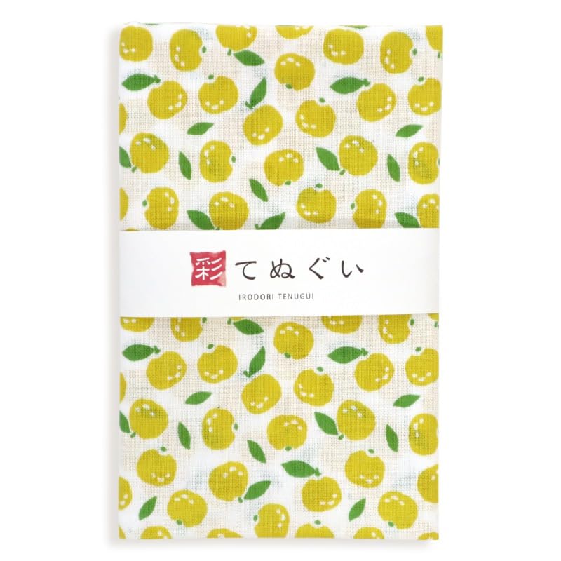 Irodori Komon Tenugui Pattern Hand Green 33 x 90cm (Small Towels) Set, Uncut, 3-Piece Set,