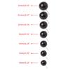 100 Stück Glasaugen 4 bis 14 mm Nadelfilz-Set, schwarze Bohnen, Puppen, Puppen, Basteln