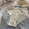 Women's Sexy Lace Hipster Underwear Soft Floral Lace Low Rise Panties Seamless Sheer Mesh Ladies Briefs