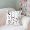 Kawaii BBoykisserS Throw Pillow Covers Pattern Cushion Cover Suitable For Sofa Bedroom Car Pillow Cover