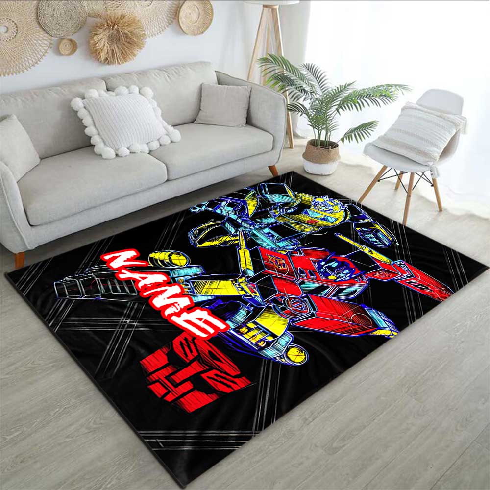 Love Transformers (17) Customize your name rug, office chair cushion, home bedroom living room gift.