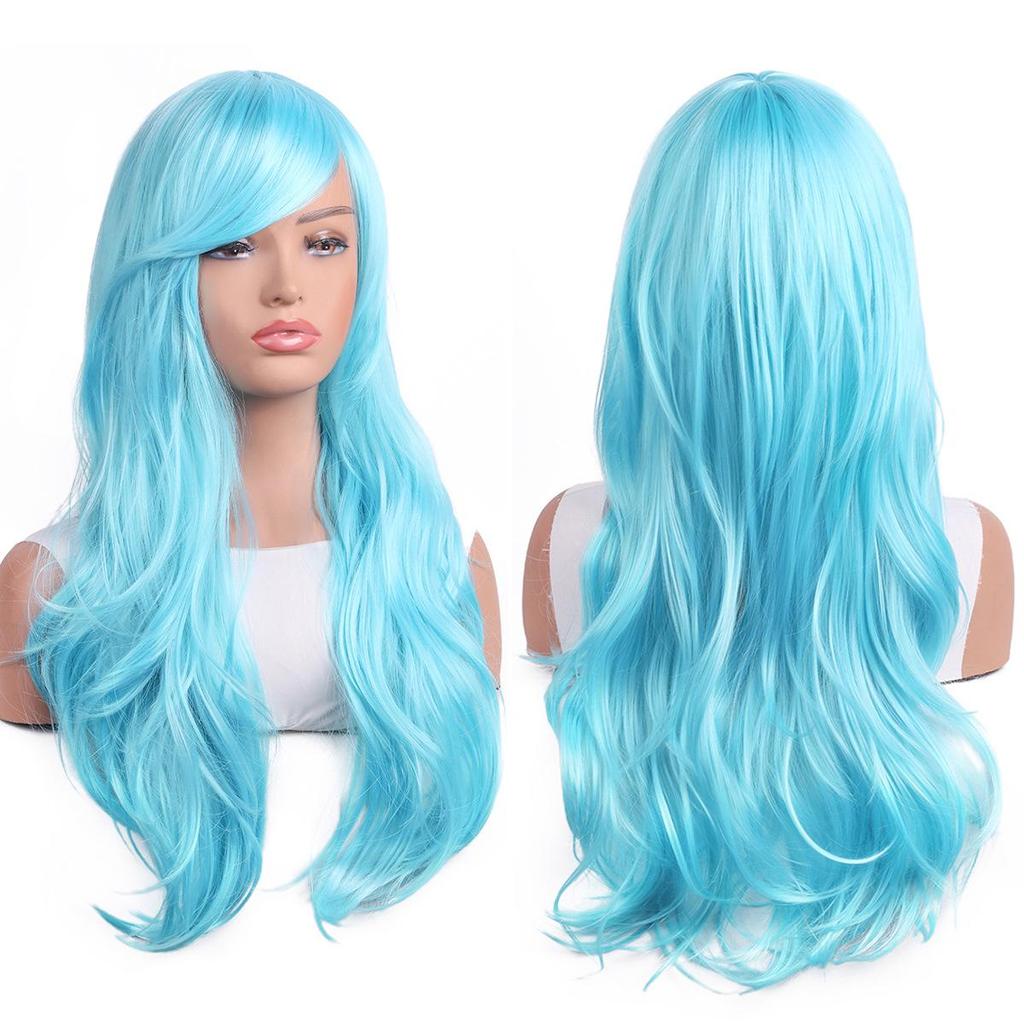 Universal 70cm Long Curly Anime Cosplay Wig - European & American Style