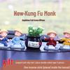 Creative Kung Fu Little Monk Car Air Freshener - Drunken Fist Decor, Set of 4 Monks