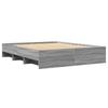 Bed Frame Gray Sonoma 150x200 cm Particleboard