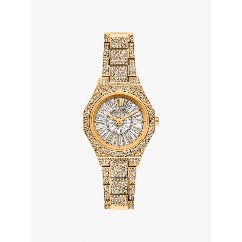 

Мини-часы Michael Kors Raquel с паве, золотистого цвета, MK4890 золотой