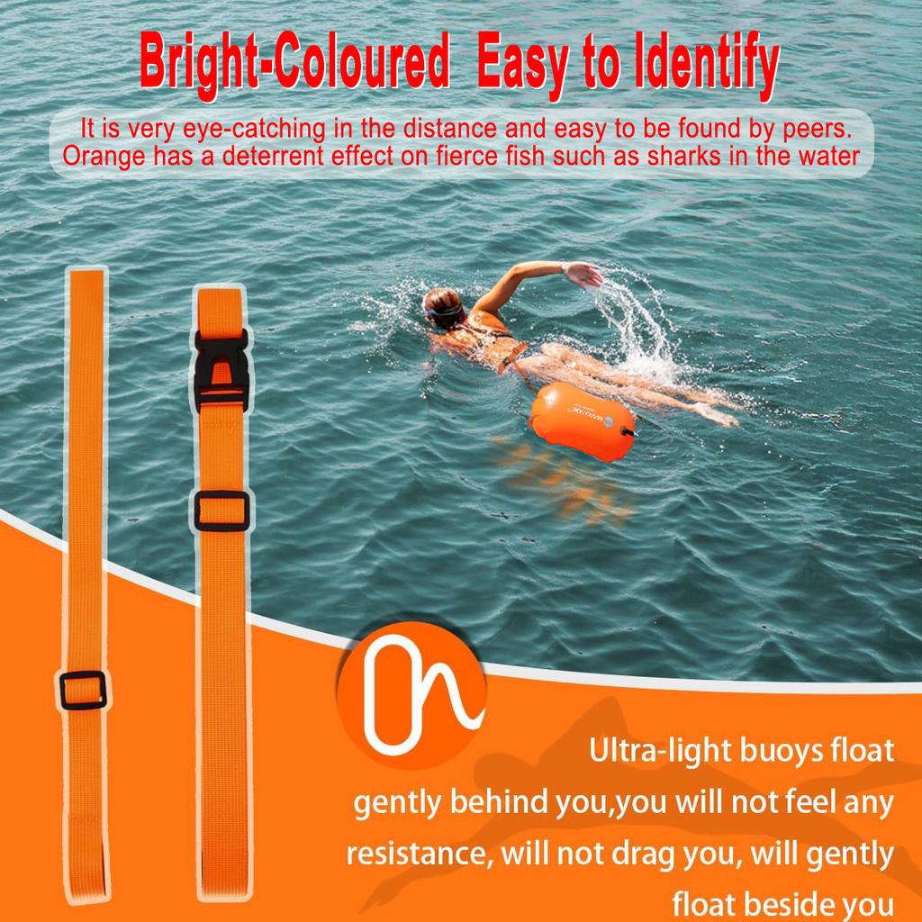 Inflatable Swim Buoy Float for Swimming Pool PVC Material 180mm Diameter Circular Lightweight Colored Swimming Belt Bubble